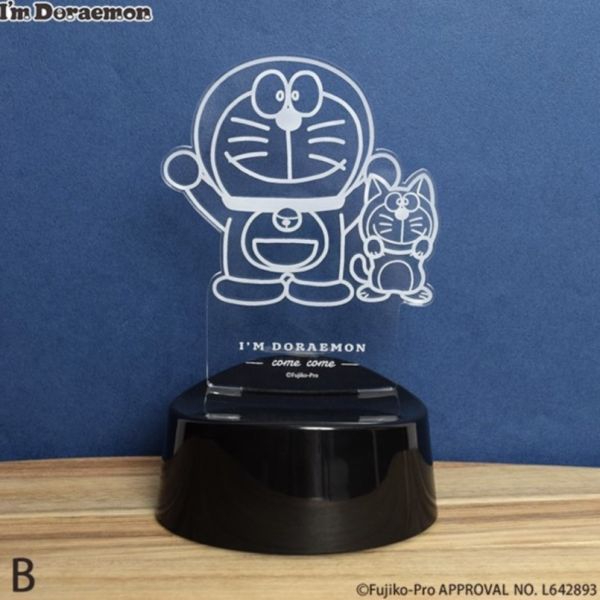 Flowering X I'm Doraemon 聲音感應 壓克力LED夜燈/擺飾 