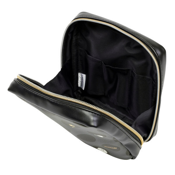 史努比點點皮革方形收納包 