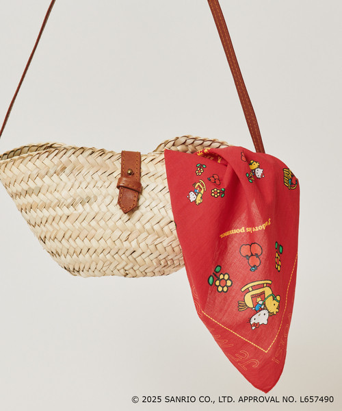 Hello Kitty × SLOBE IENA 聯名復古風萬用絲巾 