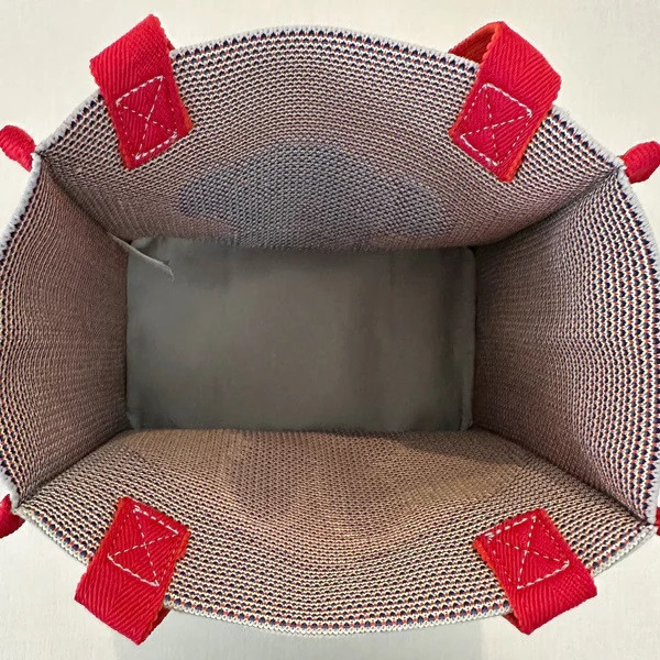 米菲Boris 復古雙面圖案針織提袋 