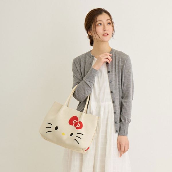 ROOTOTE & Hello Kitty 50周年紀念 針織托特包 