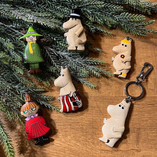 Moomin 瑞典手工木製鑰匙圈 