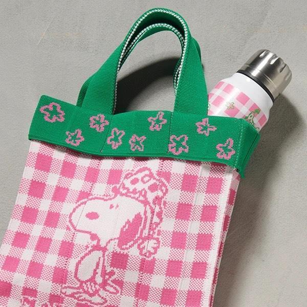 SNOOPY「MAKE MY DAY!」限定針織迷你托特包 