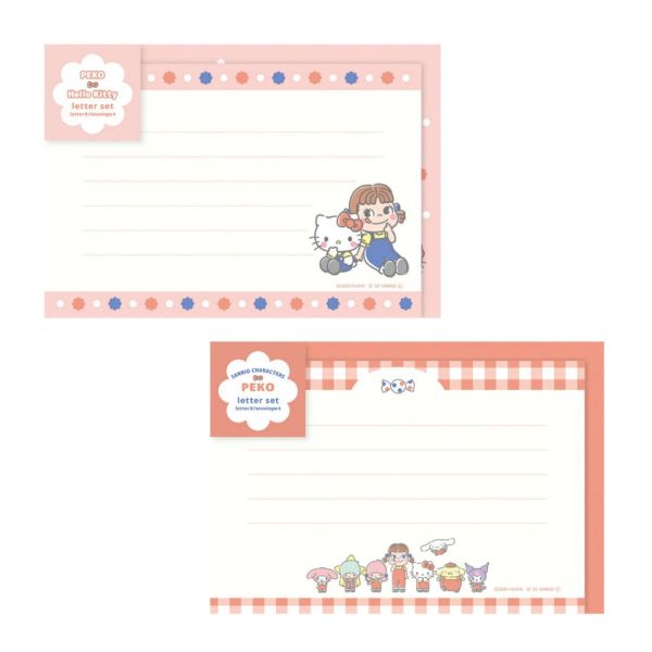PEKO × SANRIO CHARACTERS 聯名信紙組 
