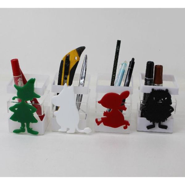 姆明人物剪影壓克力收納盒/筆筒 