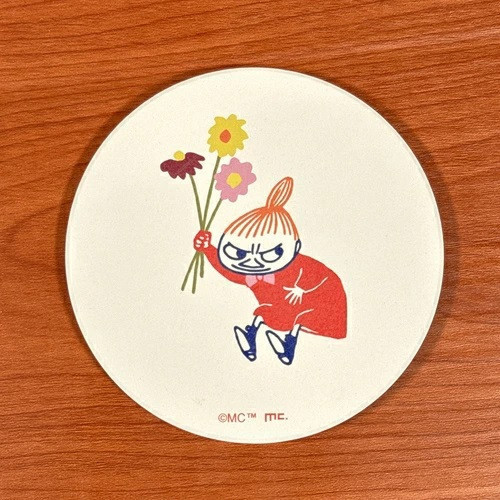 mc.小不點拿花白雲石吸水杯墊 