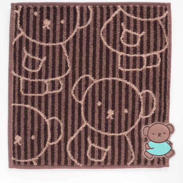 Boris 小熊刺繡毛巾手帕 