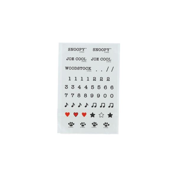 史努比對話框鑰匙圈附貼紙 