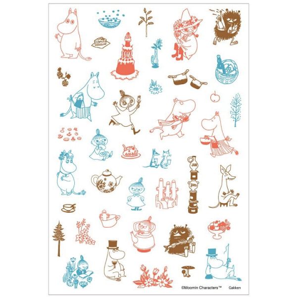 Moomin 透明矽膠印章DIY貼紙 