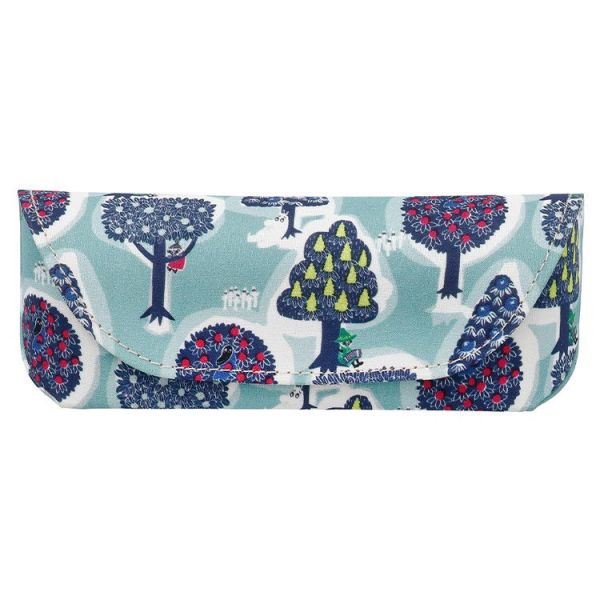 Moomin 春季花卉、圓點 時尚眼鏡盒 