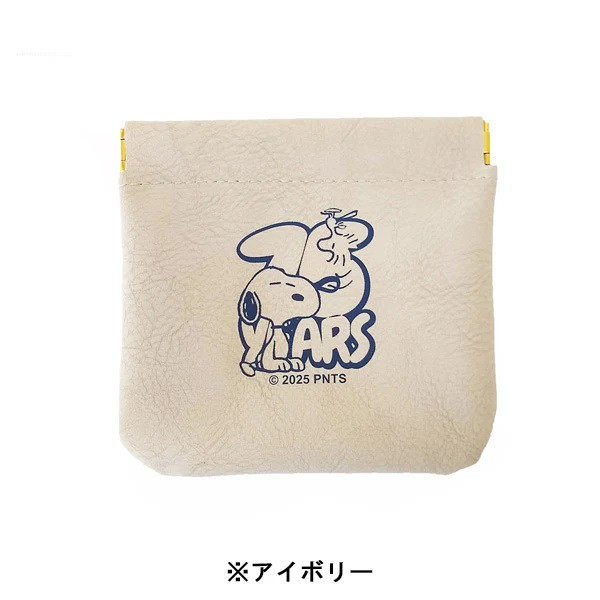 Vanguard 史努比75週年皮革彈簧收納包 