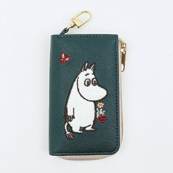 Moomin 智慧鑰匙刺繡收納包 