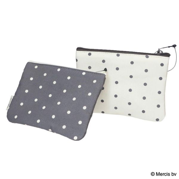 Fab 米菲大頭玩偶點點扁平收納包 