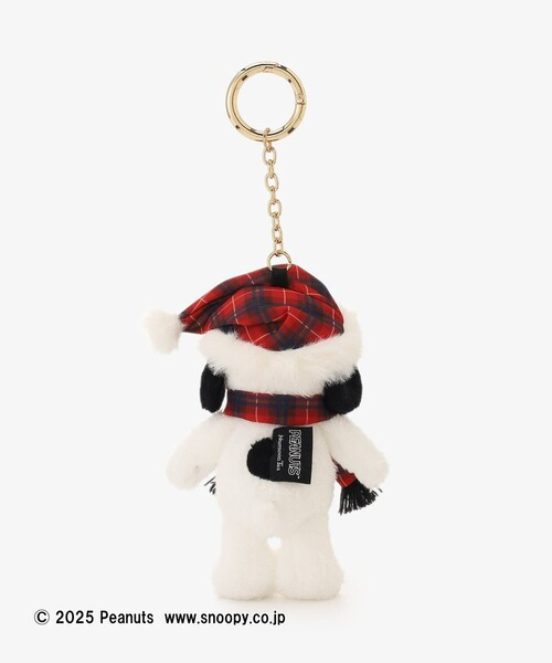 AT 史努比格紋圍巾玩偶吊飾 