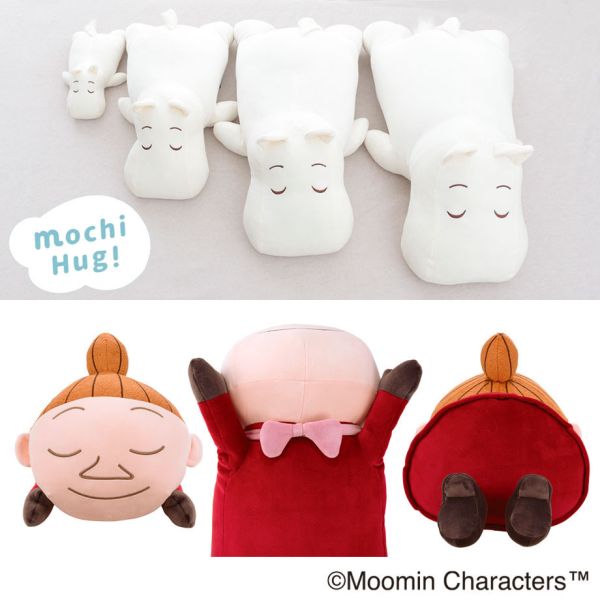Moomin 趴睡毛絨麻糬抱枕 