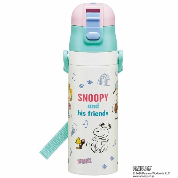 Snoopy and his friends 超輕量不鏽鋼水壺 