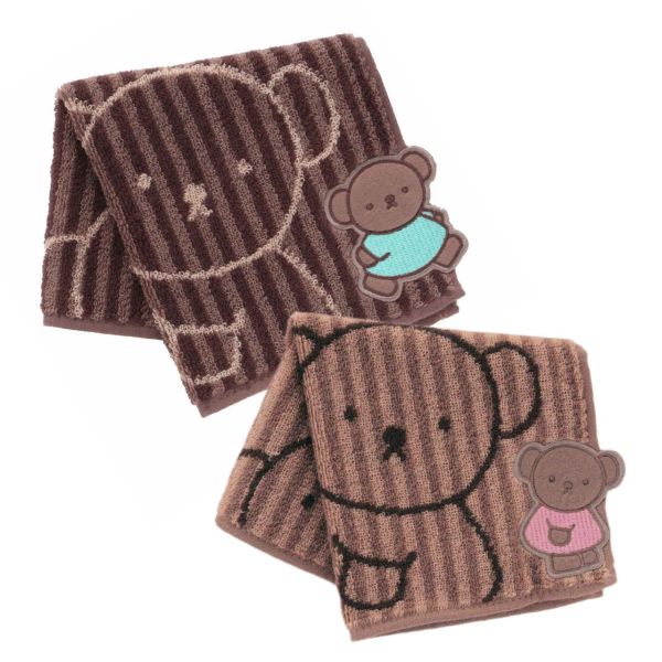 Boris 小熊刺繡毛巾手帕 