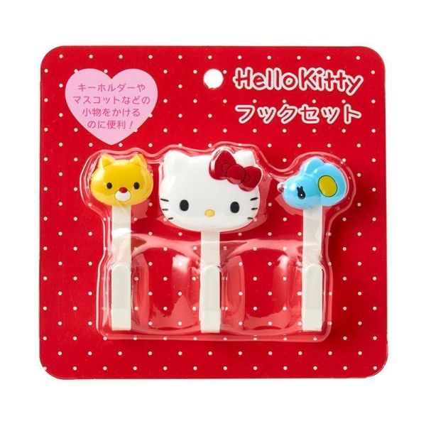 Hello Kitty & Friends 造型展示掛勾 3入組 