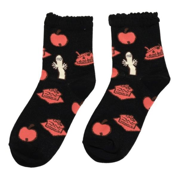 溜溜舒適花邊綿襪 (三色) 