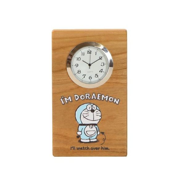 I’m Doraemon 木製桌上時鐘 日本製造 