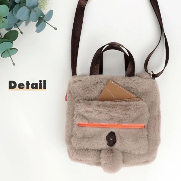 Rootote 史努比毛絨身形 提背兩用包 