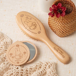 Flower Miffy 木製氣墊髮梳 