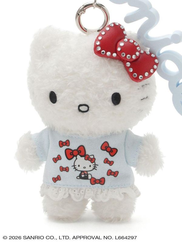 SNIDEL x Sanrio Hello Kitty 蕾絲服裝玩偶吊飾附logo 