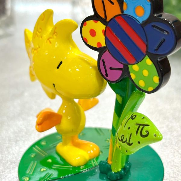 PEANUTS × Romero Britto｜Mini Woodstock Flower 迷你藝術擺飾 