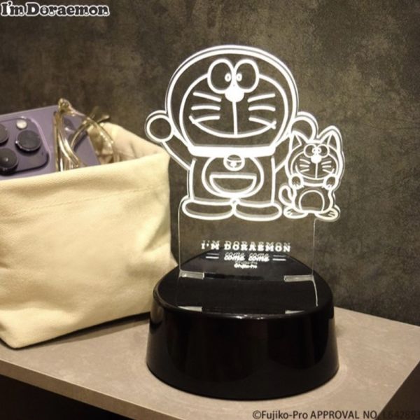 Flowering X I'm Doraemon 聲音感應 壓克力LED夜燈/擺飾 