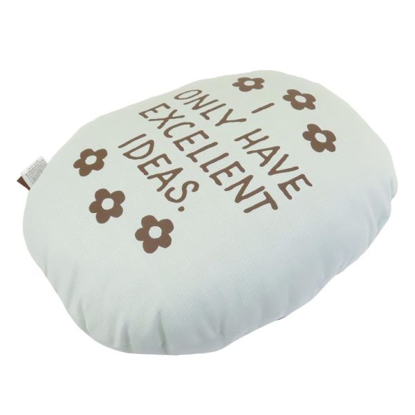 小不點花朵格紋橢圓抱枕 