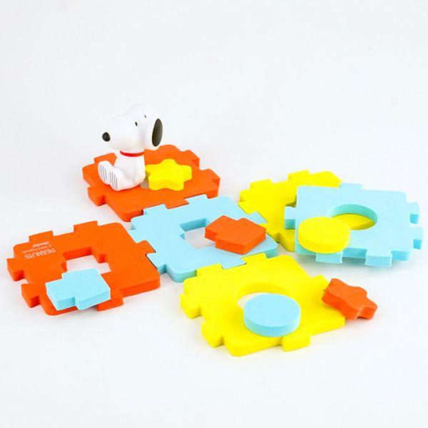 史努比 拼圖安全洗澡玩具 