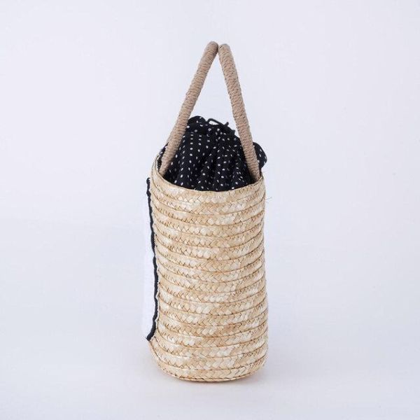 Miffy 草編織束口提袋 