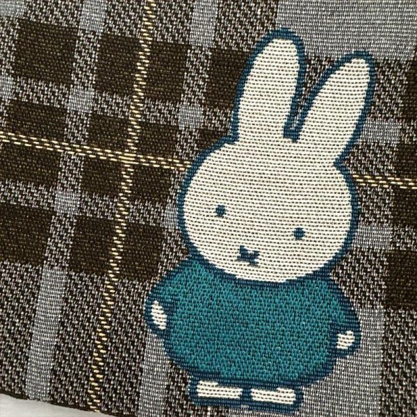 Miffy 提花格紋手提收納包 