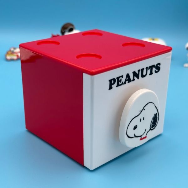 Snoopy 方形可層疊桌上收納盒 