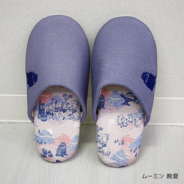 MOOMIN 角色刺繡居家拖鞋 