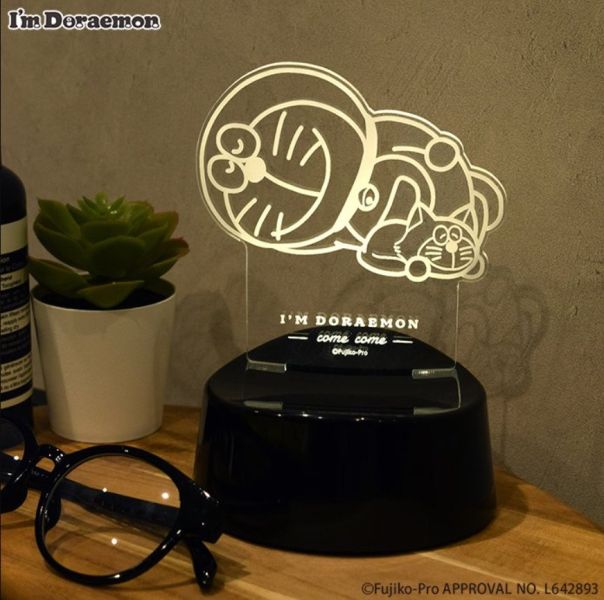 Flowering X I'm Doraemon 聲音感應 壓克力LED夜燈/擺飾 