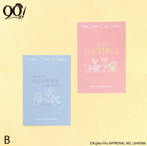 Flowering X I'm Doraemon 90周年紀念明信片 