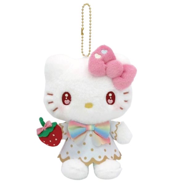 Sanrio草莓新聞50周年Kitty紀念毛絨玩偶&吊飾 