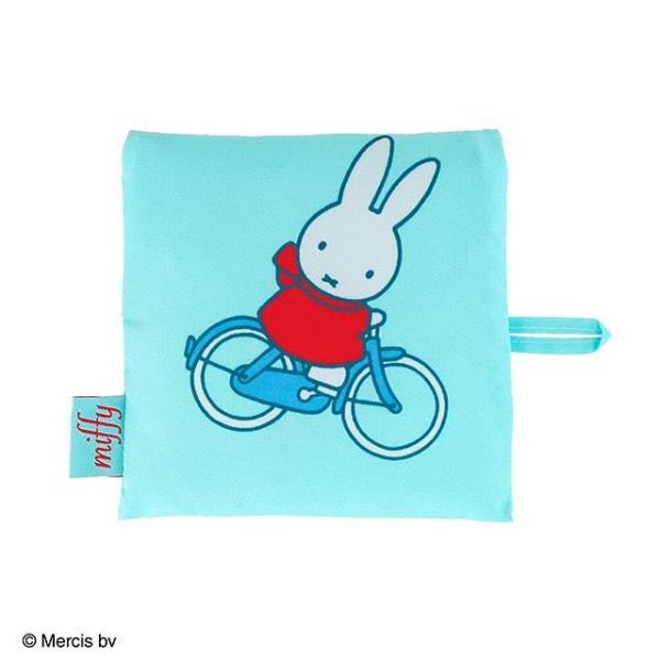 Miffy騎著腳踏車 輕巧摺疊環保袋 