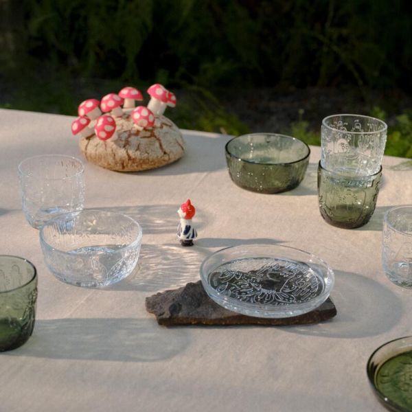 ARABIA X MOOMIN 立體浮雕玻璃杯/碗 