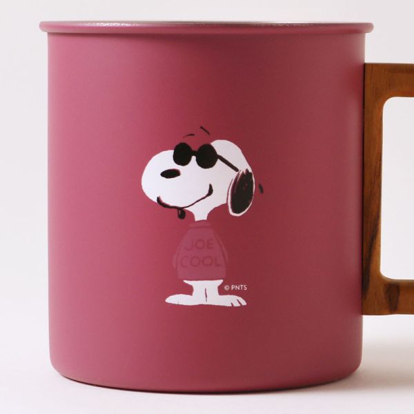 PEANUTS Cafe Joe Cool 不鏽鋼木柄馬克杯 
