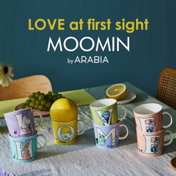 ARABIAxMoomin 嚕嚕米家族字母馬克杯系列 