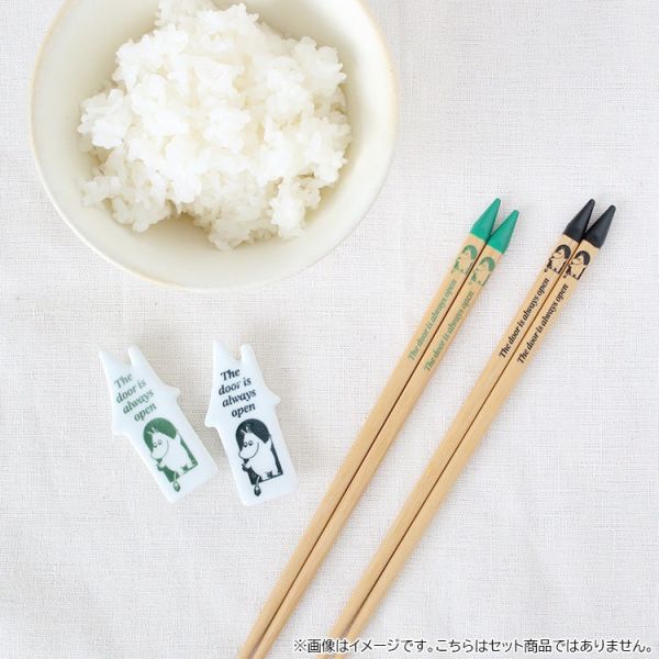 嚕嚕米80週年房子造型天然木筷 