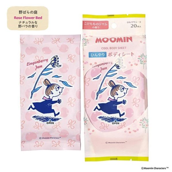MOOMIN 涼感身體濕紙巾 