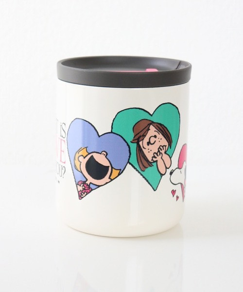 史努比 LOVE HEART 不鏽鋼保溫馬克杯 