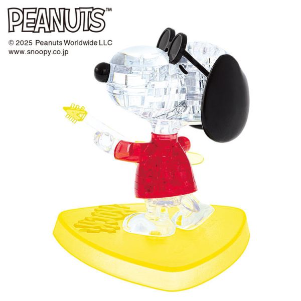 SNOOPY 立體水晶拼圖 (Joe Cool 搖滾造型) 