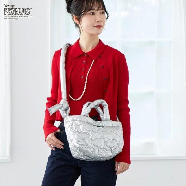 PEANUTS × ROOTOTE 2WAY 澎澎鋪棉托特包 