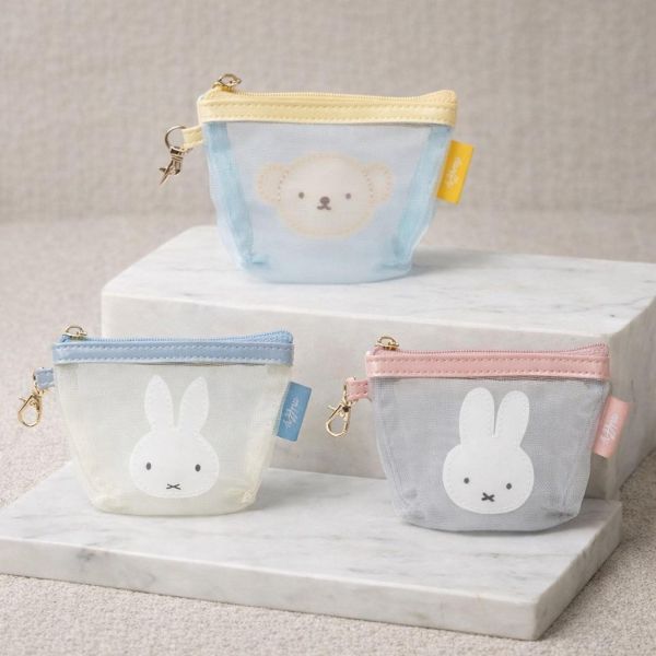 fab. 米菲/boris漆皮網狀可掛式零錢包 