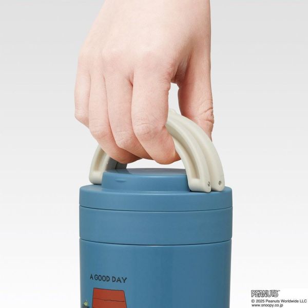 skater 史努比折疊手把不鏽鋼保溫保冷罐 