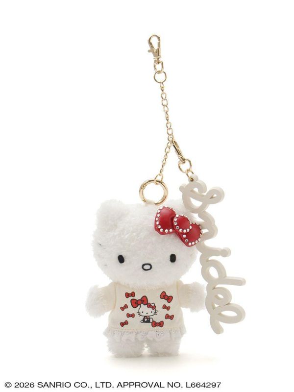 SNIDEL x Sanrio Hello Kitty 蕾絲服裝玩偶吊飾附logo 